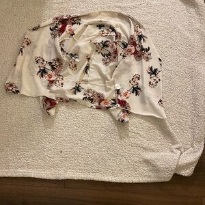 Michele White Floral Blouse